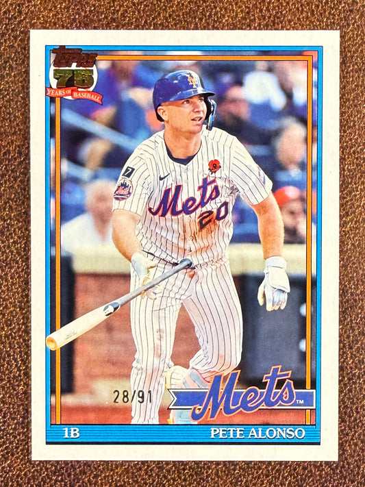Pete Alonso - 2026 Topps Series 1 - Vintage Stock /91 - Mets