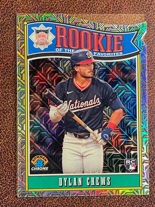 Dylan Crews - 2025 Bowman Chrome - Rookie of the Year Favorites MOJO - Nationals