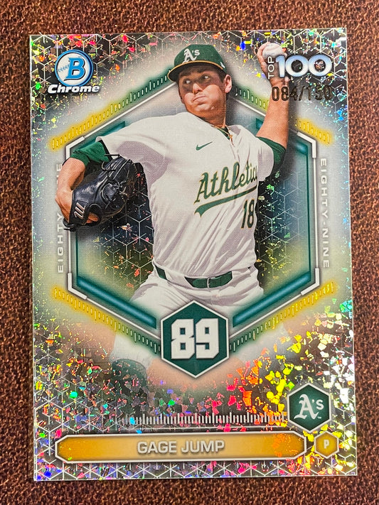Gage Jump - 2026 Bowman Chrome - Top 100 Mini Diamond /150 - Athletics