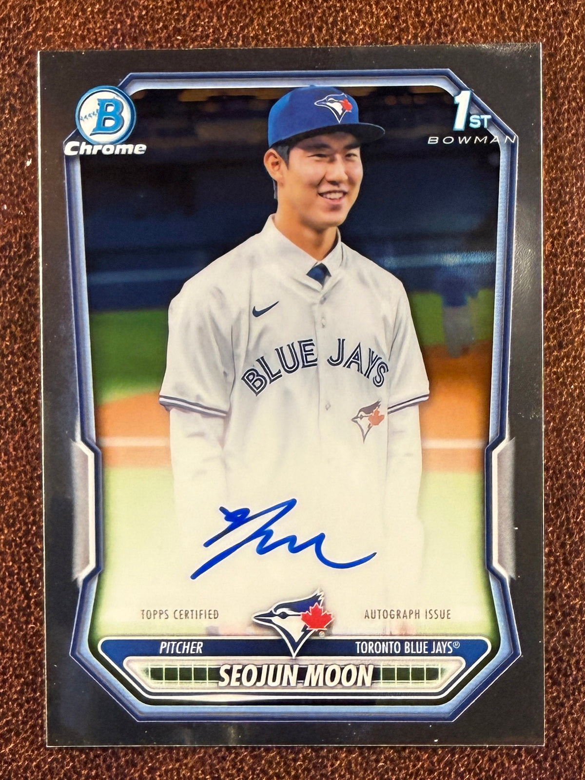 Seojun Moon - 2026 Bowman - Chrome 1st Bowman AUTO - Blue Jays
