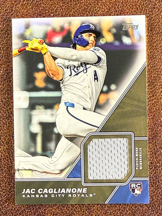Jac Caglianone - 2026 Topps Series 1 - Major League Material RELIC - Royals (sold 2)