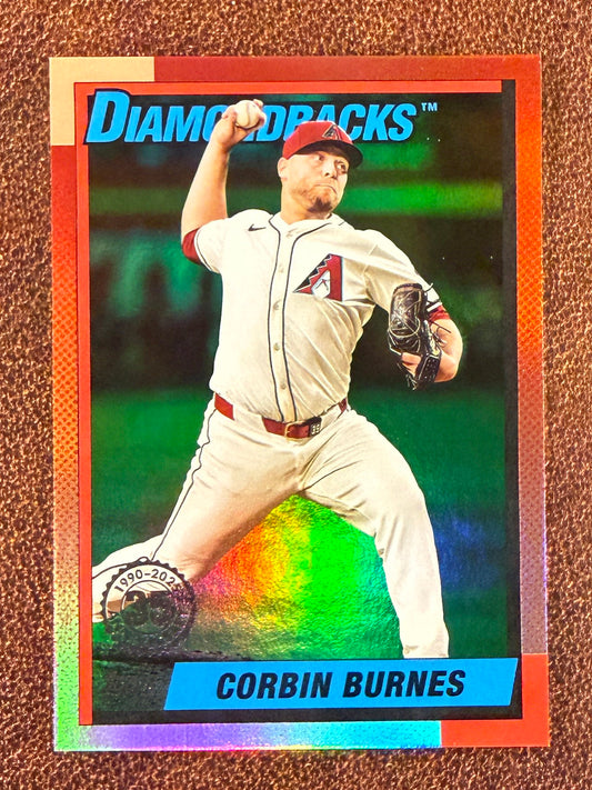 Corbin Burnes - 2025 Topps Update - GREEN Foil /99 - Diamondbacks