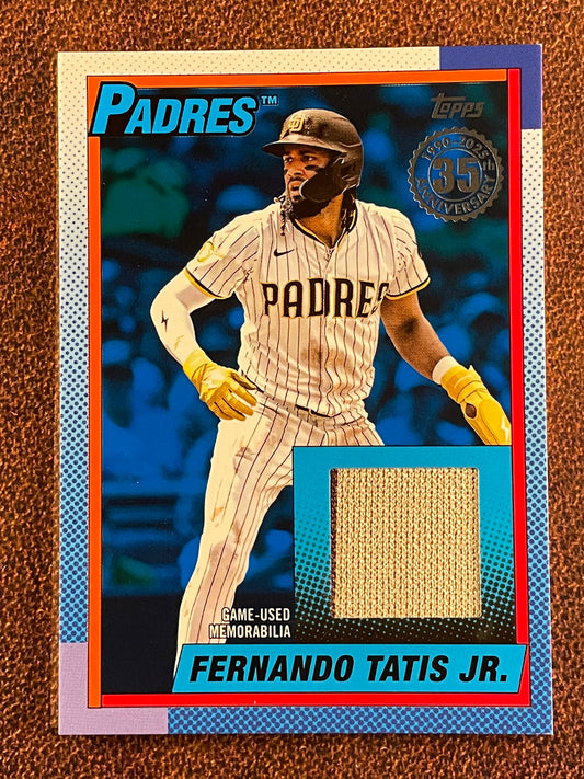 Fernando Tatis Jr. - 2025 Topps Update - BLUE 1990 RELIC /150 - Padres