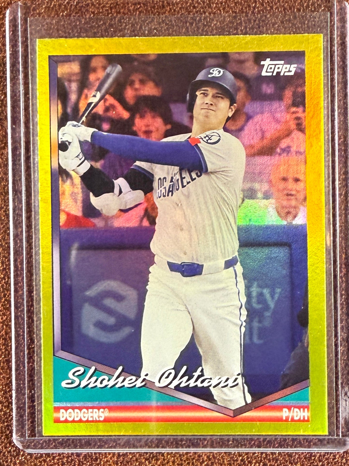 Shohei Ohtani - 2024 Topps Archives - YELLOW Foilboard - Dodgers