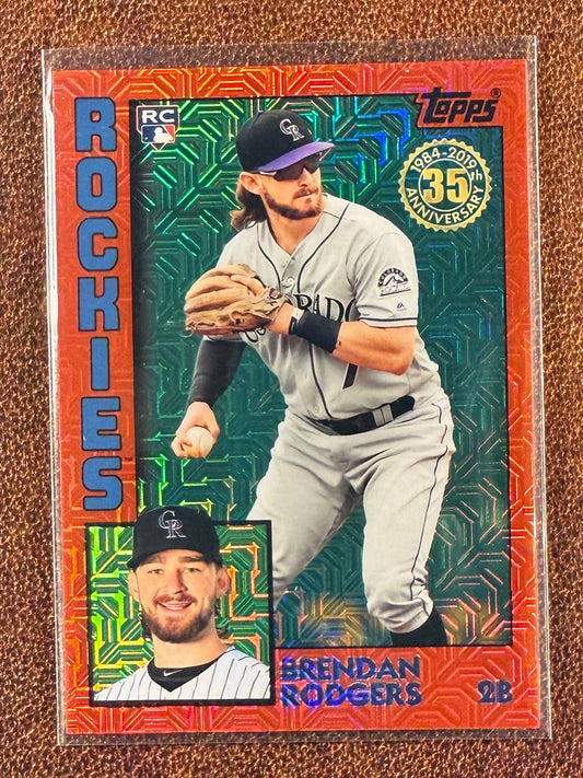 Brendan Rogers - 2019 Topps Update - Red Mojo /5 - Rockies