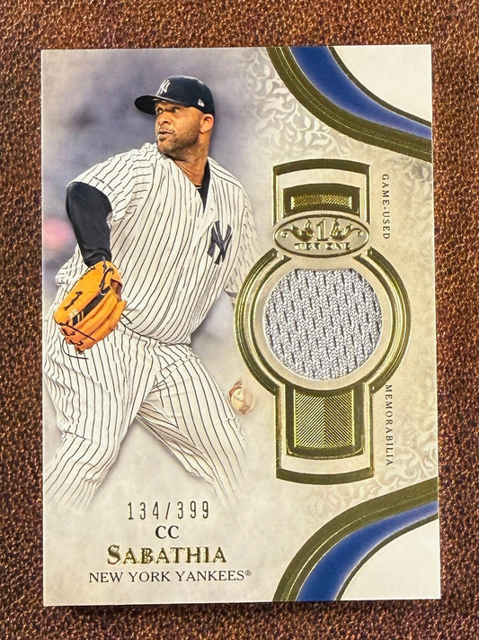CC Sabathia - 2021 Topps Tier One - Game Used RELIC /399 - Yankees