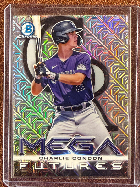 Charlie Condon - 2025 Bowman - Mega Future Stars Refractor MOJO - Rockies