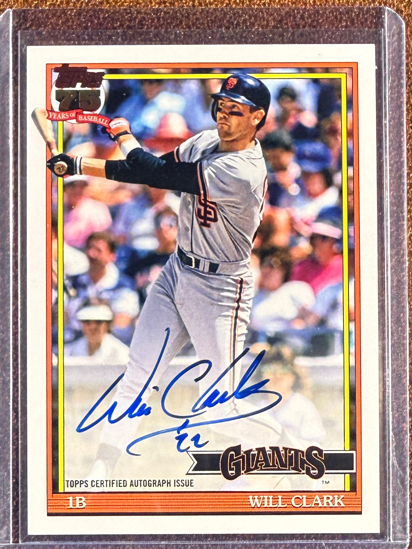 Will Clark - 2026 Topps Series 1 - 1991 AUTO - Giants