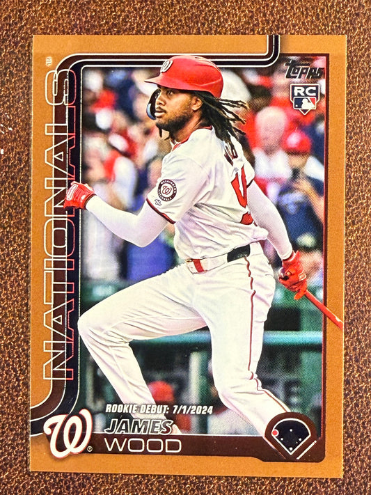 James Wood - 2025 Topps Update - GOLD Rookie /2025 - Nationals