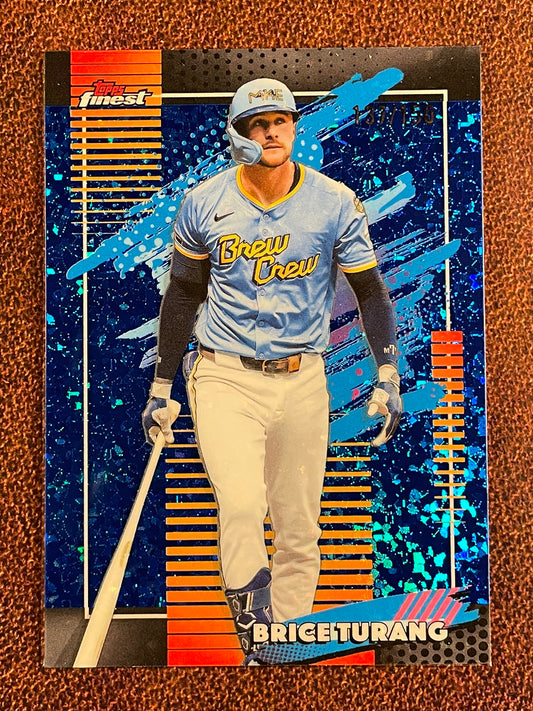 Brice Turang - 2026  Topps Finest - BLUE Uncommon /150 - Brewers