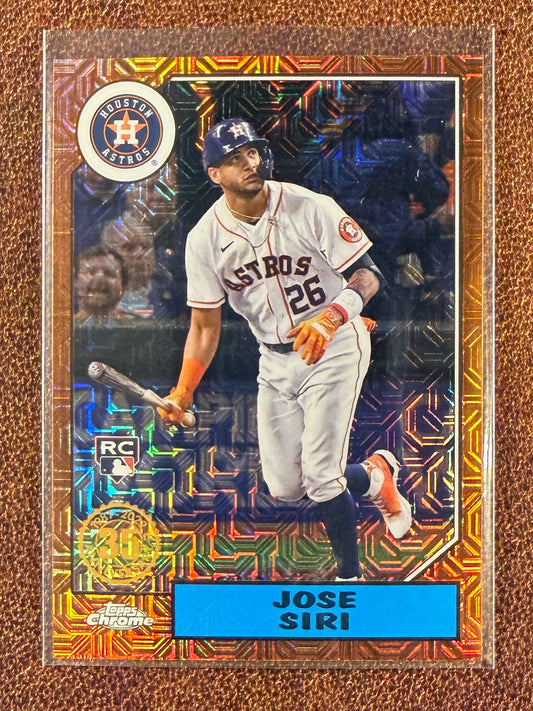 Jose Siri - 2022 Topps Series 2 - Orange Mojo /25 - Astros