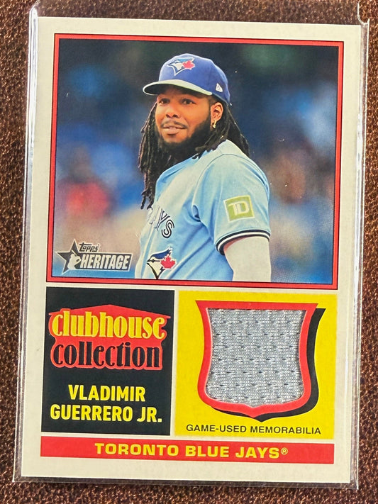 Vladimir Guerrero Jr. - 2025 Topps Heritage - Clubhouse Collection Game-Used RELIC - Blue Jays