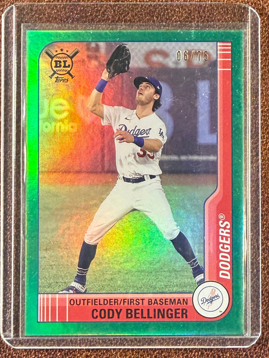 Cody Bellinger - 2021 Big League - Green Foil /75 - Dodgers