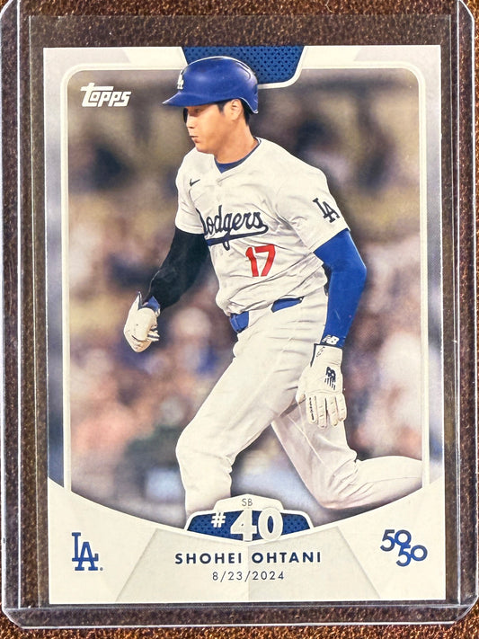 Shohei Ohtani - 2024 Topps 50/50 - SB #40 Base - Dodgers