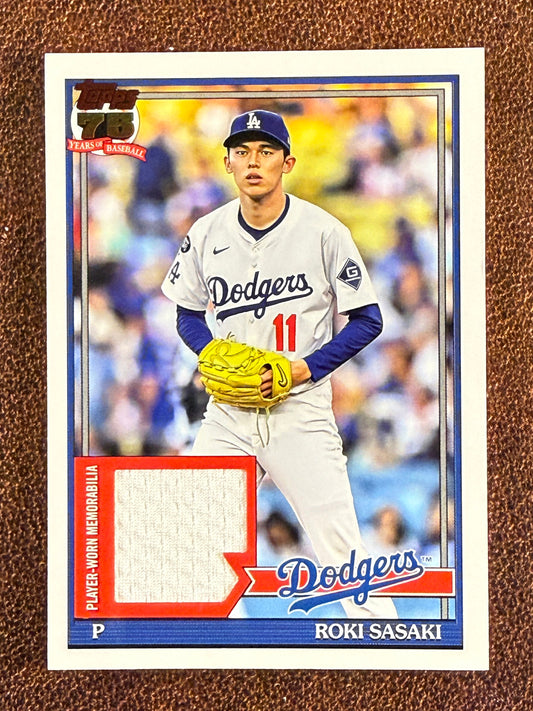 Roki Sasaki - 2026 Topps Series 1 - 1991 RELIC - Dodgers
