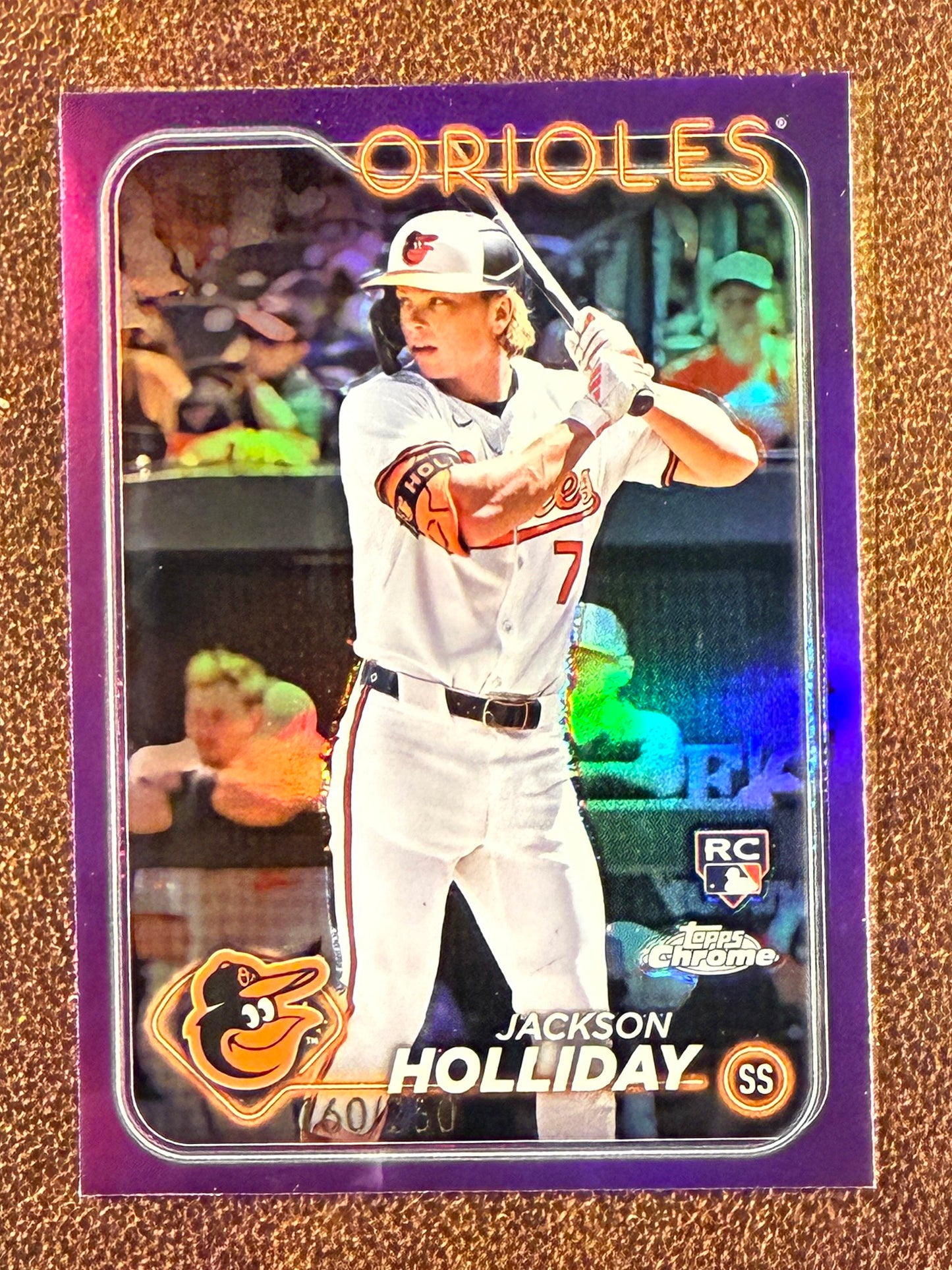 Jackson Holliday - 2024 Topps Chrome - Rookie PURPLE /250 - Orioles