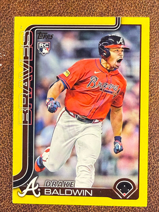 Drake Baldwin - 2025 Topps Update - YELLOW Rookie - Braves