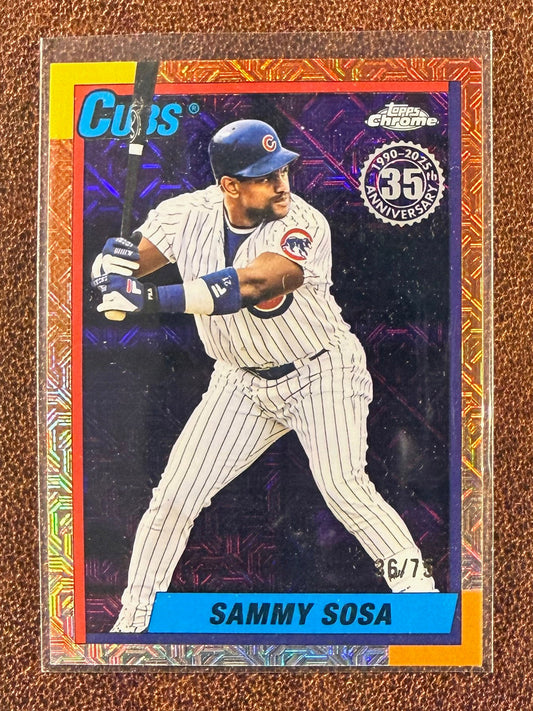 Sammy Sosa - 2025 Topps Update - Purple Mojo /75 - Cubs