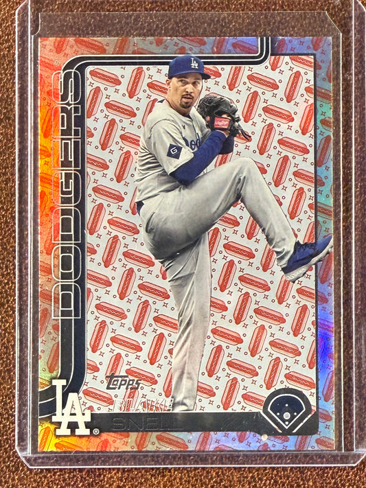 Blake Snell - 2025 Topps Series 2 - Holiday Hot Dog - Dodgers