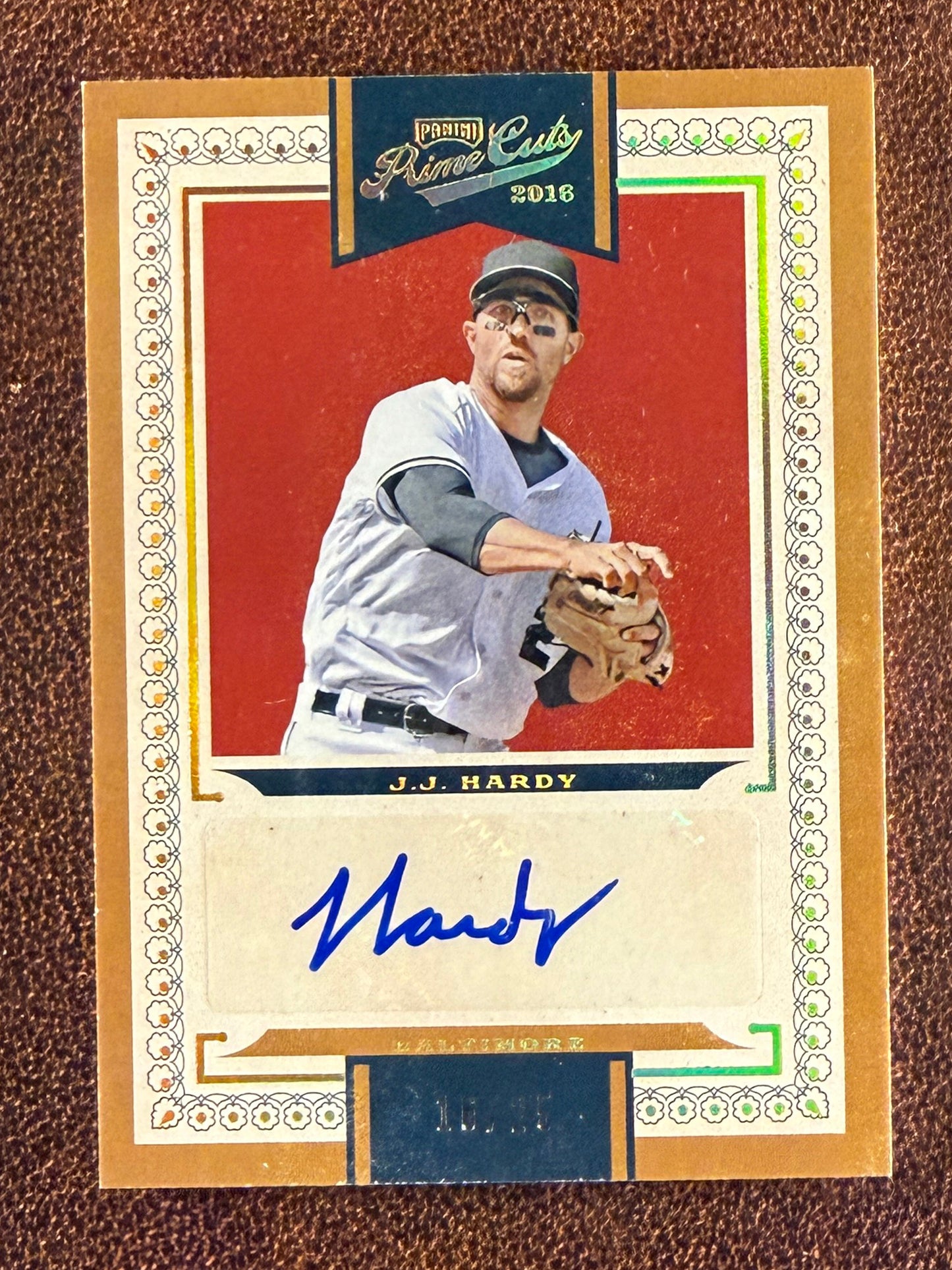 JJ Hardy - 2016 Panini Prime Cuts - AUTO /25 - Orioles