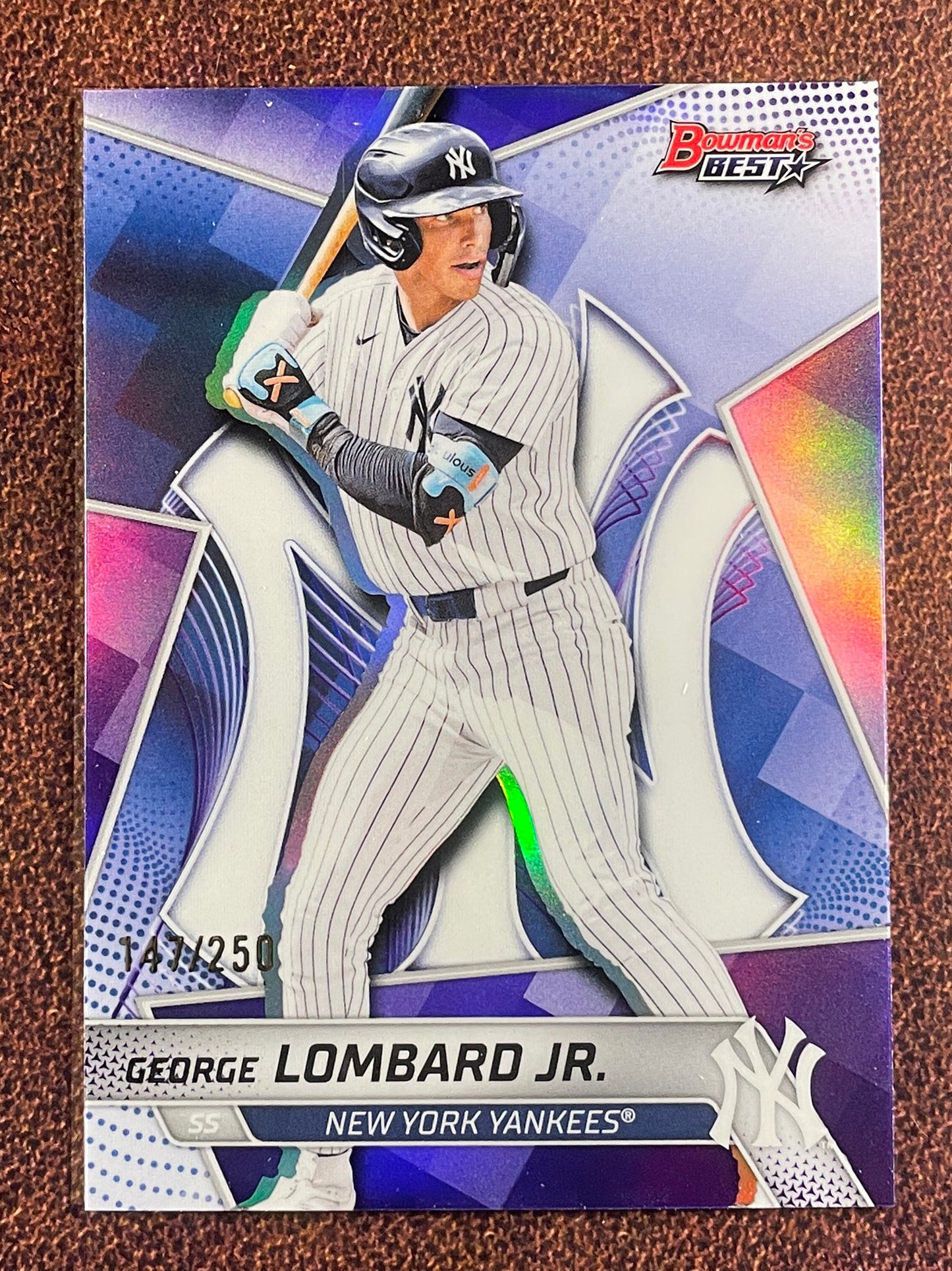 George Lombard Jr - 2025 Bowmans Best - PURPLE /250 - Yankees