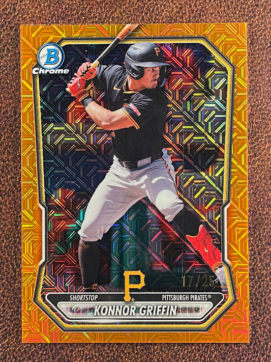 Konnor Griffin - 2026 Bowman - ORANGE MOJO /25 - Pirates