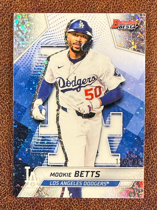 Mookie Betts - 2025 Bowmans Best - Mini Diamond Refractor /299 - Dodgers