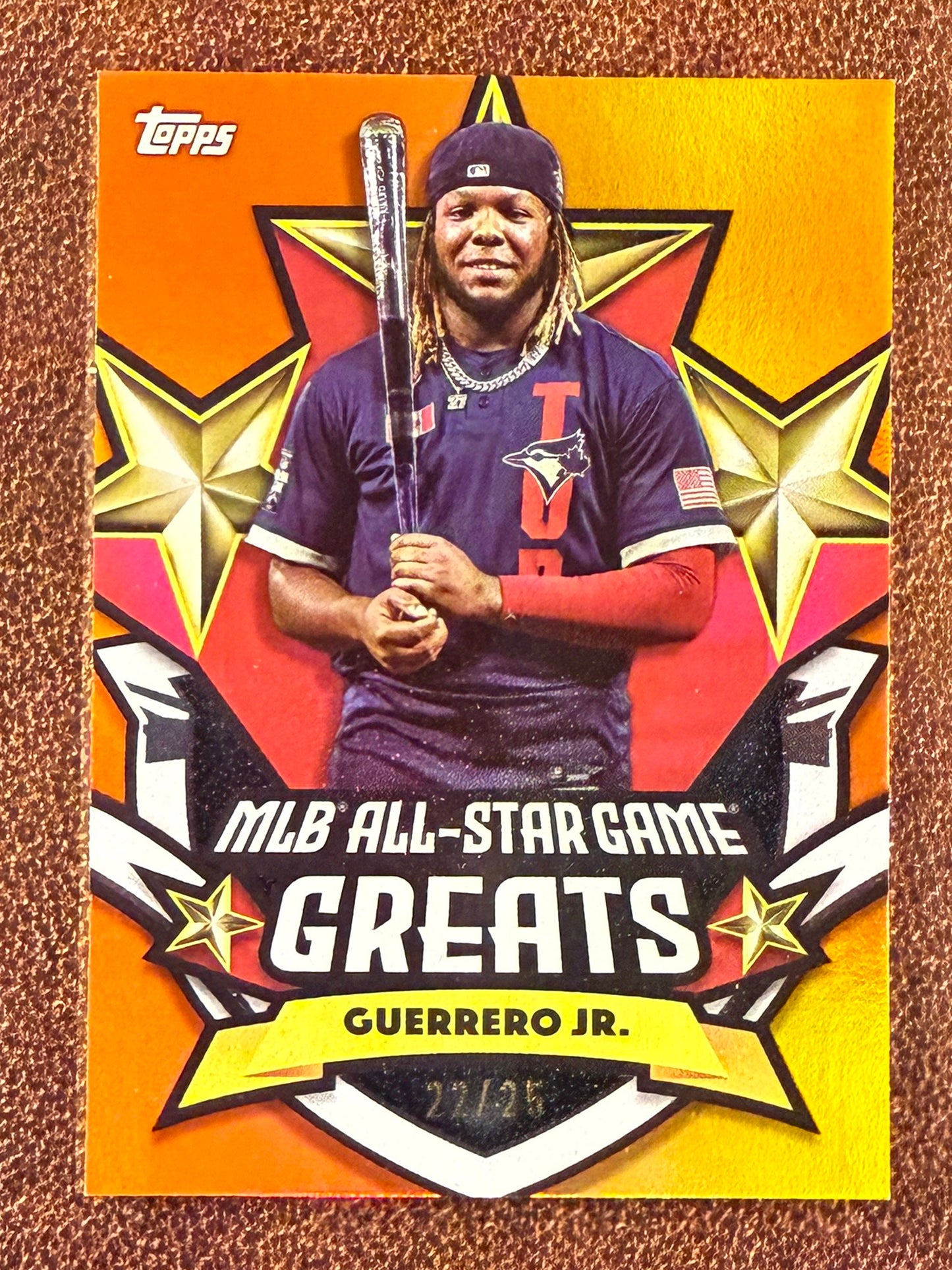Vladimir Guerrero Jr. - 2025 Topps All Star Game - ORANGE /25 - Blue Jays