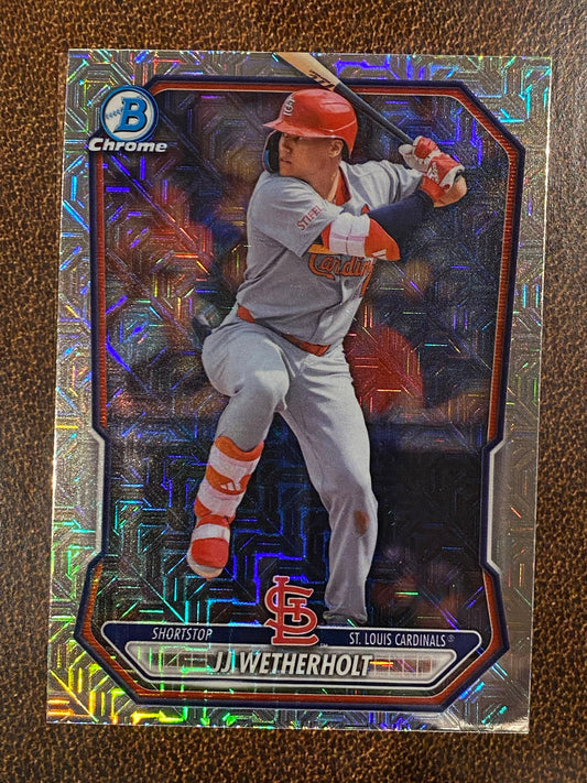 JJ Wetherholt - 2026 Bowman - Prospect MOJO Refractor - Cardinals