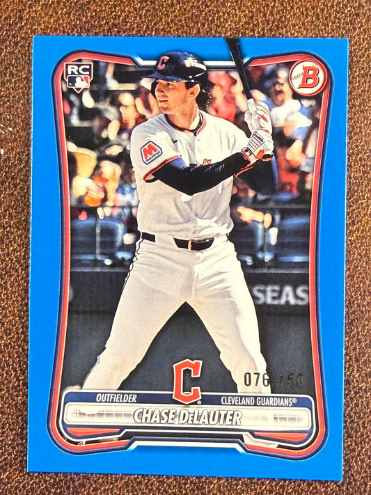 Chase DeLauter - 2026 Bowman - BLUE Paper /150 - Guardians