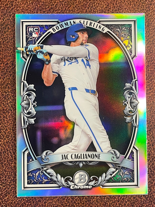 Jac Caglianone - 2026 Bowman Chrome - Bowman Sterling Insert (*Centering*) - Royals