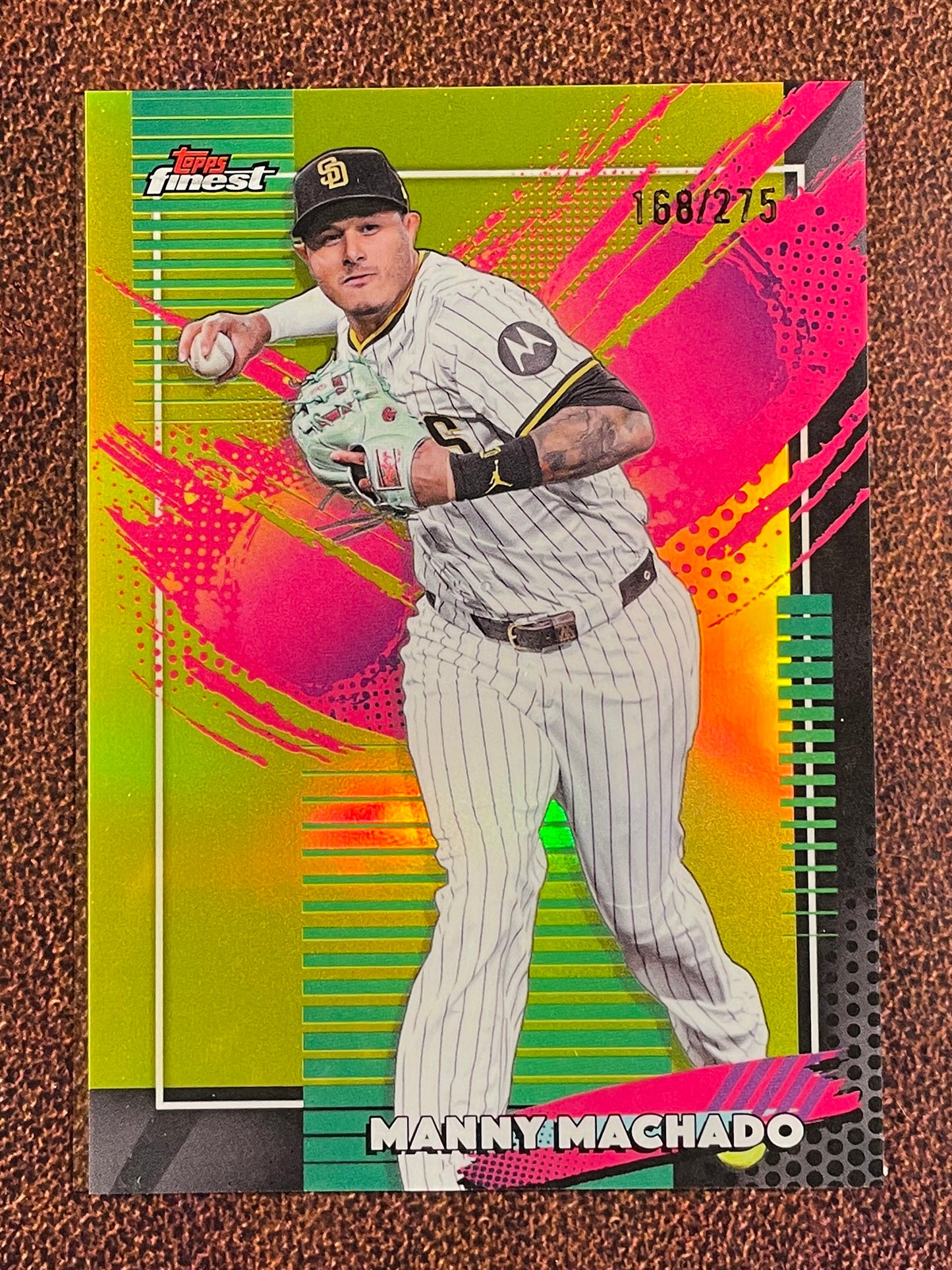 Manny Machado - 2026  Topps Finest - YELLOW Rare /275 - Padres