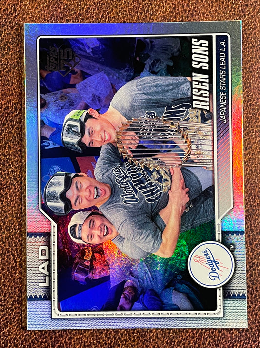 Shohei Ohtani / Yoshinobu Yamamoto / Roki Sasaki - 2026 Topps Series 2 - Rainbow Foil - Dodgers