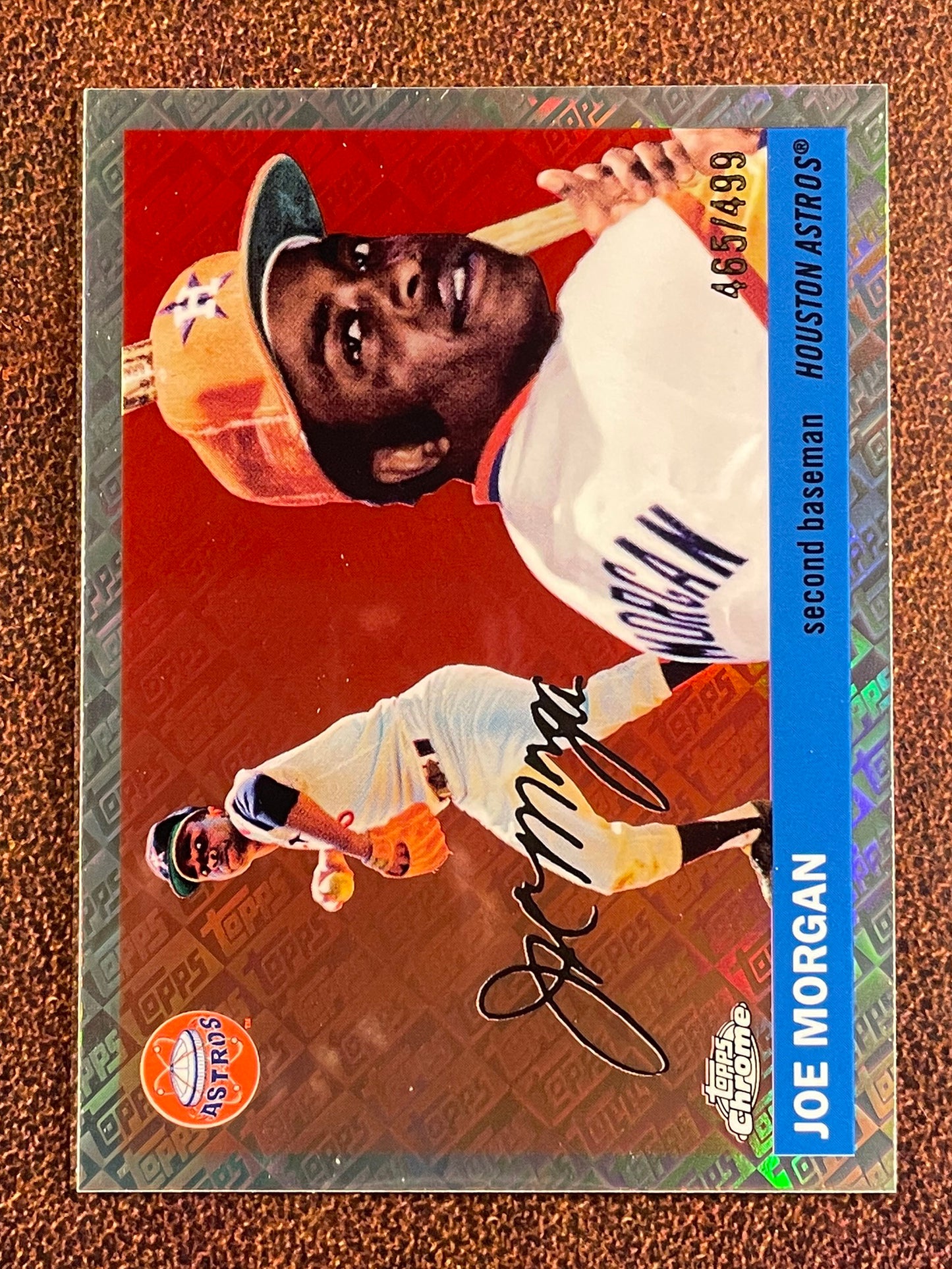 Joe Morgan - 2025 Topps Chrome Platinum - Topps Logo Refractor /499 - Astros