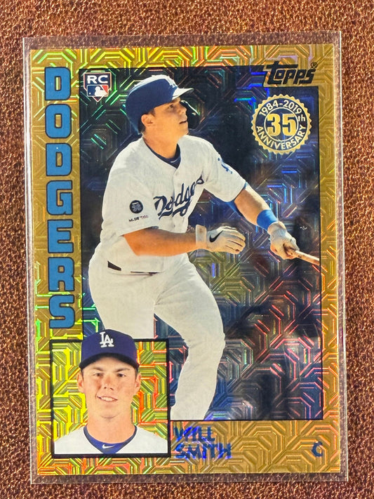 Will Smith - 2019 Topps Update - Rookie Gold Mojo /50 - Dodgers