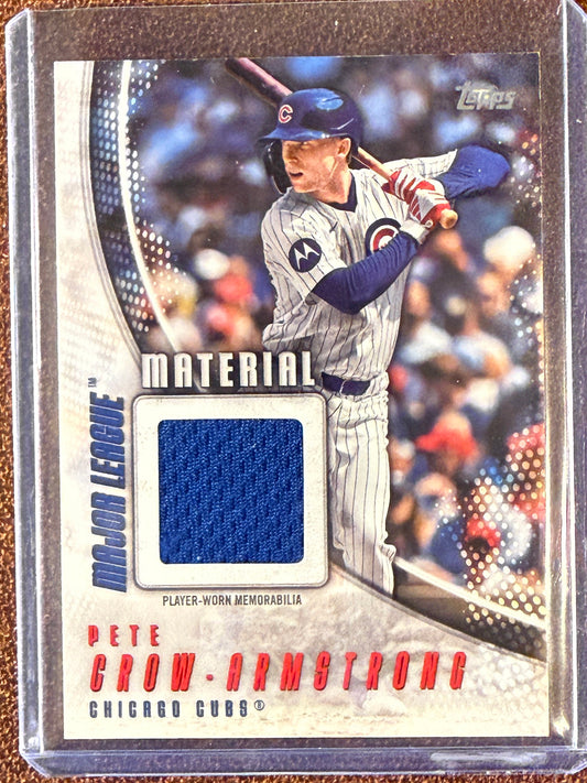 Pete Crow Armstrong - 2025 Topps Series 1 - Major League Material RELIC - Cubs
