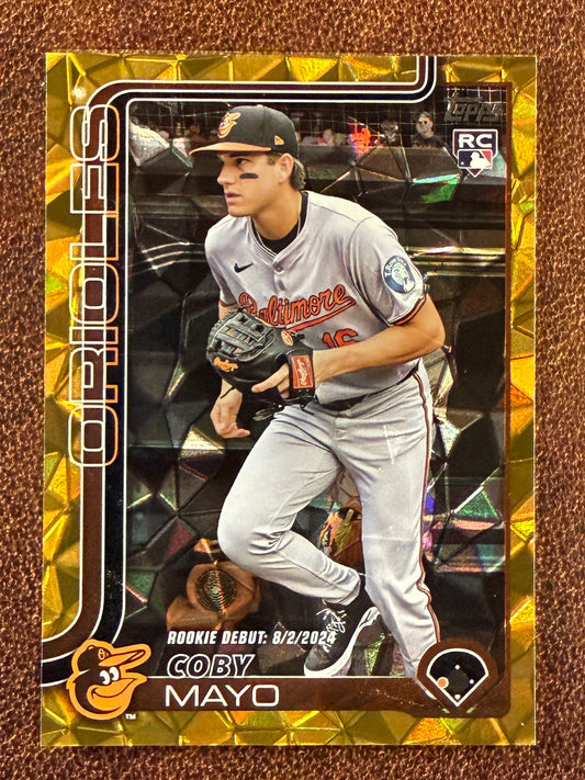 Coby Mayo - 2025 Topps Update - GOLD Diamante /50 - Orioles