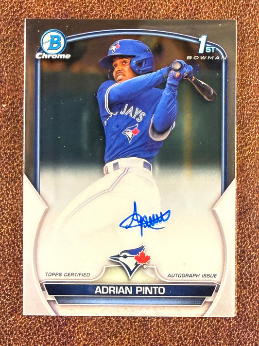 Adrian Pinto - 2023 Bowman Chrome - 1st Bowman AUTO - Blue Jays