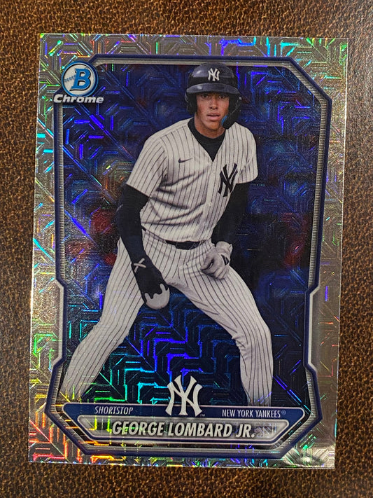 George Lombard Jr. - 2026 Bowman - Prospect MOJO Refractor - Yankees