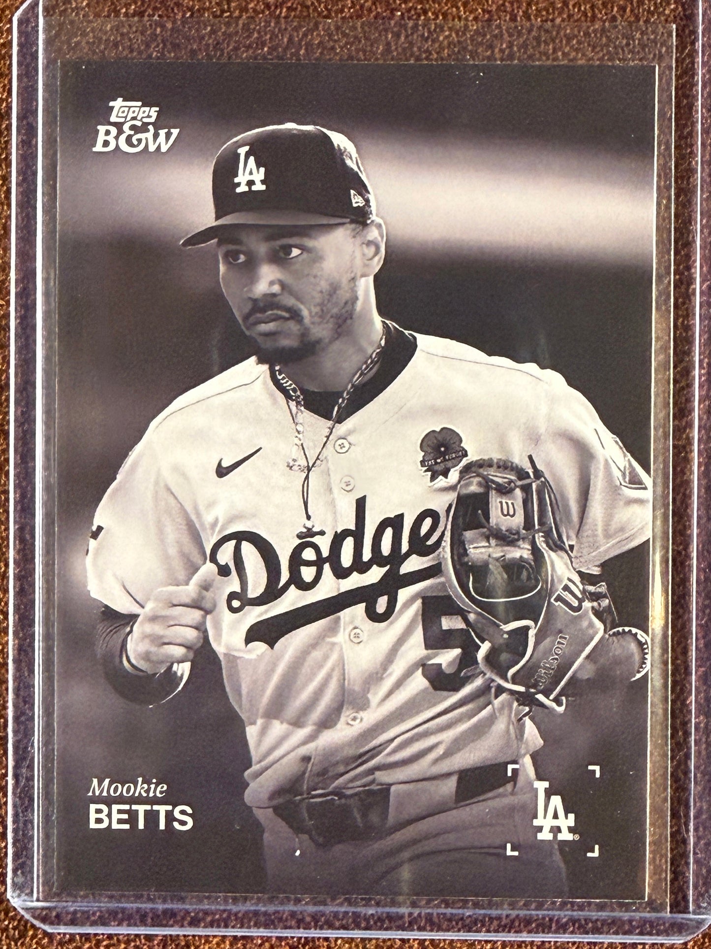 Mookie Betts - 2025 Topps Black and White - Base - Dodgers