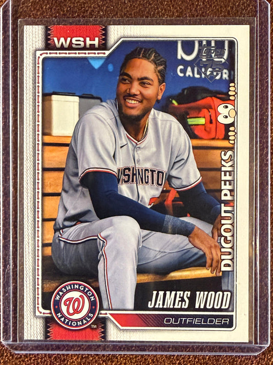 James Wood - 2026 Topps Series 1 - Dugout Peeks SSP - Nationals