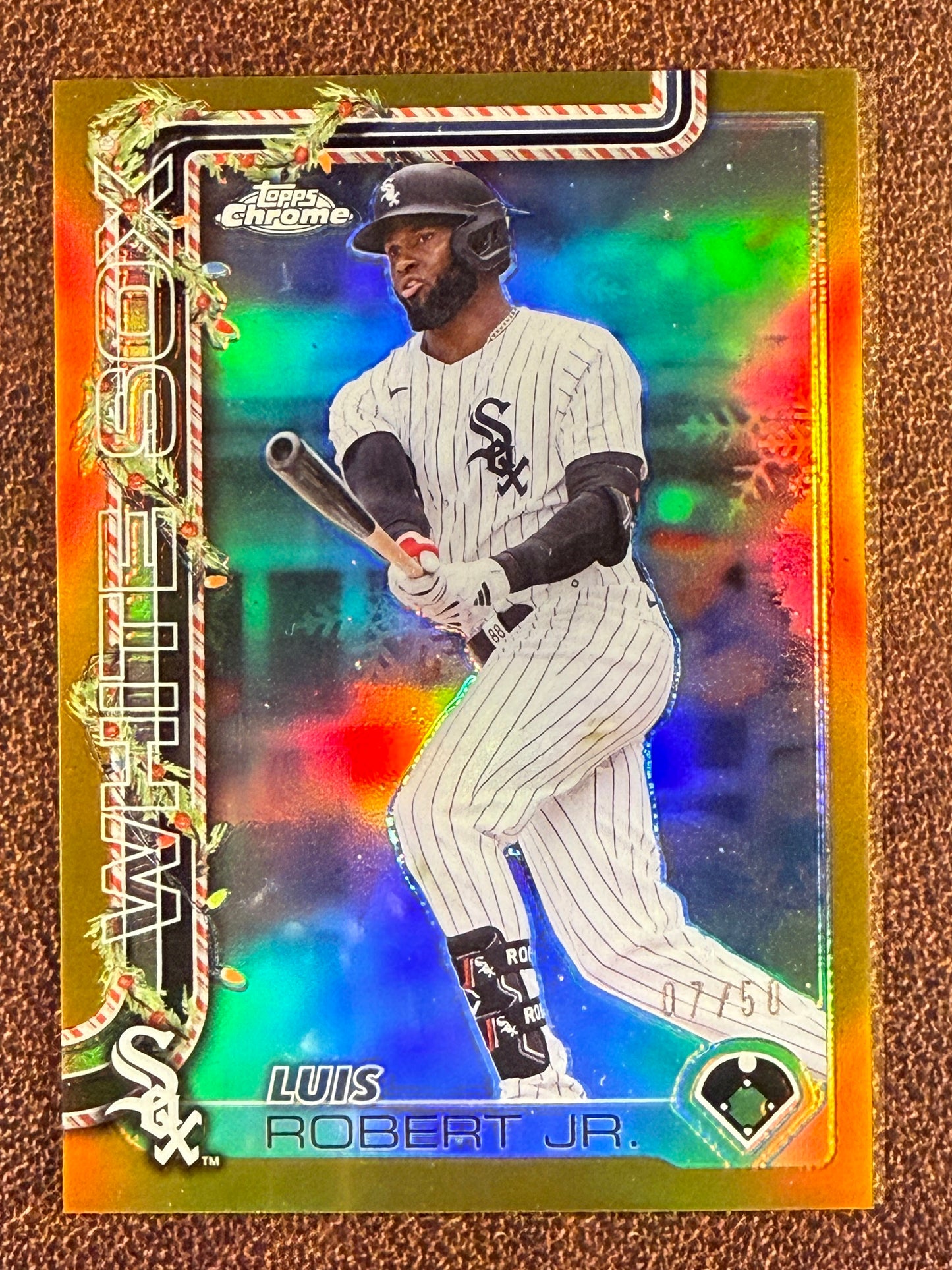 Luis Robert Jr. - 2025 Topps Holiday - GOLD /50 - White Sox