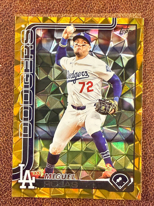 Miguel Rojas - 2025 Topps Update - GOLD Diamante /50 - Dodgers