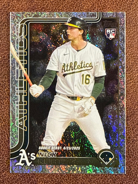 Nick Kurtz - 2025 Topps Update - Rookie Debut Holo Foil - Athletics