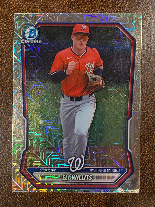 Eli Willits - 2026 Bowman - Prospect MOJO Refractor - Nationals