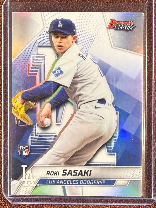 Roki Sasaki - 2025 Bowmans Best - Rookie Refractor - Dodgers