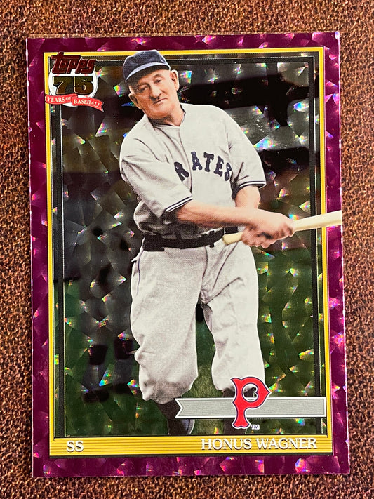 Honus Wagner - 2026 Topps Series 2 - PINK Foil Crackle - Pirates
