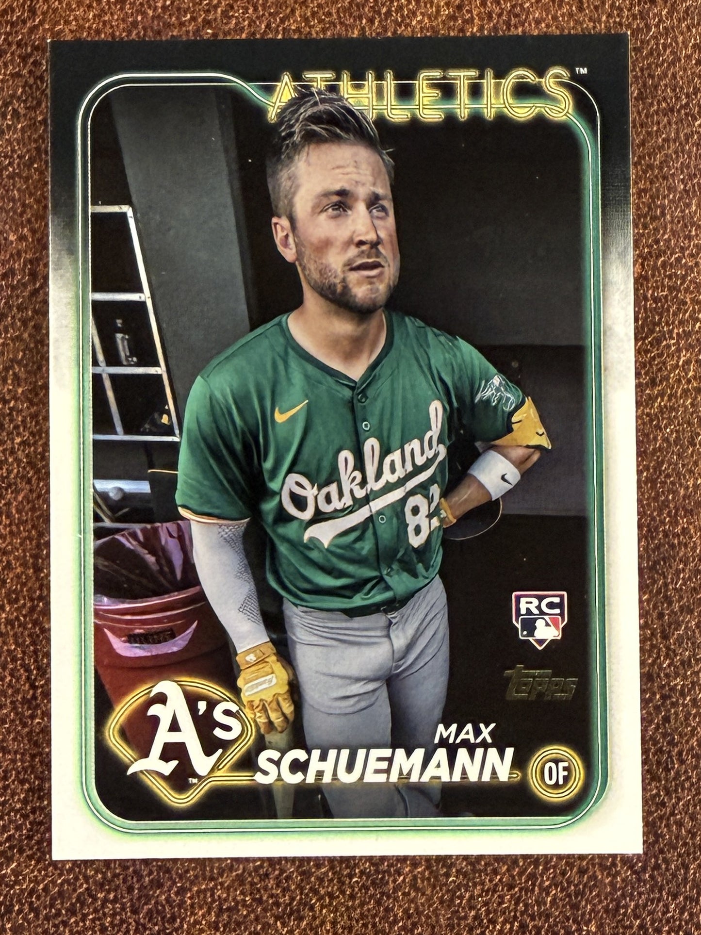 Max Schuemann - 2024 Topps Update - Golden Mirror SSP (*Corner Whiting*) - Athletics