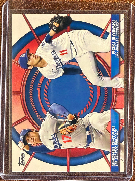 Shohei Ohtani/Roki Sasaki - 2025 Topps Series 2 - Dynamic Duos - Dodgers