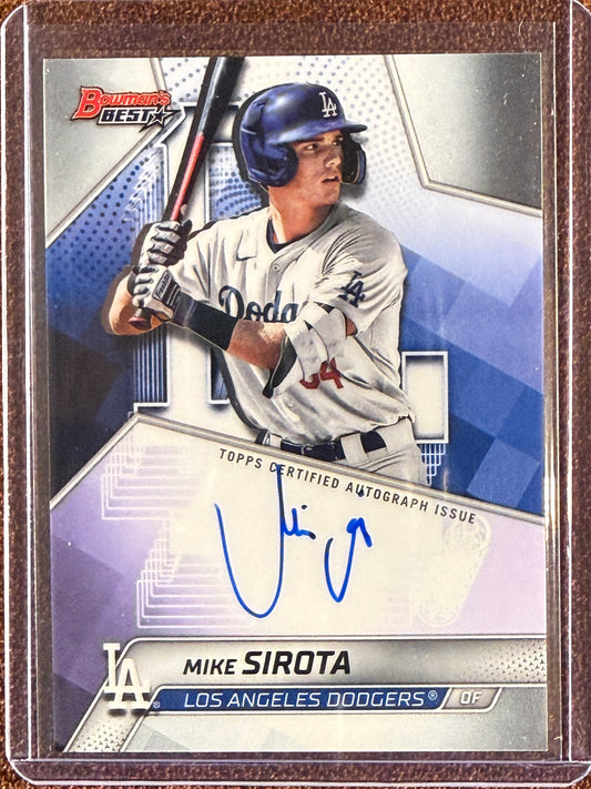 Mike Sirota - 2025 Bowmans Best - AUTO - Dodgers